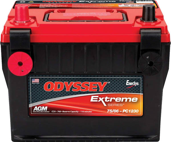 Odyssey Battery Extreme Series AGM 12V 480 Amp Threaded Terminals Top Terminals
